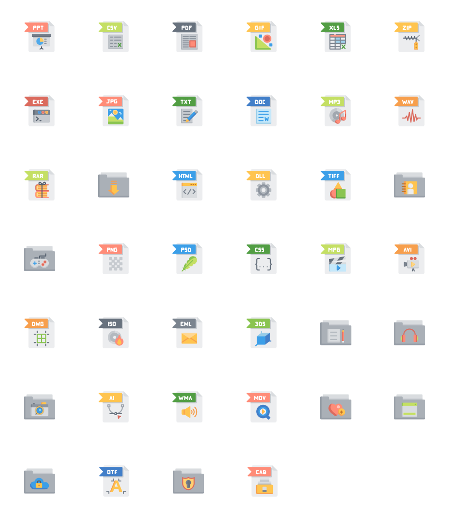 無料素材 Webサイトにも Dockアイコンにも ショートカットアイコンにも みんな大好きファイルアイコンセット9選 フレークの素 Web制作 システム開発のcreativeflakeブログ